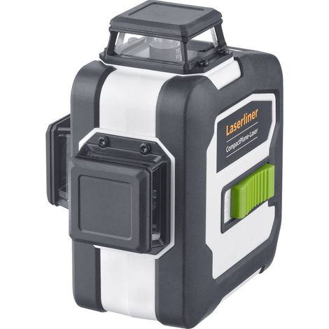 Laserliner – Laser 3D autonivelant CompactPlane 3G Pro – Laser vert haute visibilité – Portée 30 m – Recharge USB-C – Précision 0.35 mm/m (1/10)