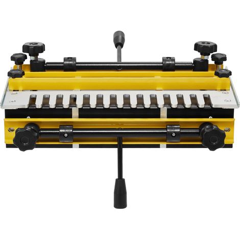 Guide de queue d'aronde 310 mm, gabarit avec fraise et modèle 1/2', alignement précis, outil de menuiserie pour meubles et armoires en bois. (1/5)