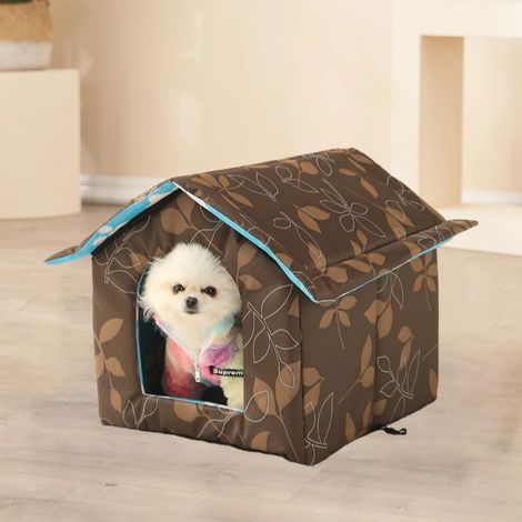 Abri Pour Animaux - Tente Isolée Thermique Avec Tapis Auto-Chauffant - Extérieur Intérieur Résistant Aux Intempéries - Pour Chats Chiens Lapins - 45x43x40 cm - 1 Pièce (1/5)