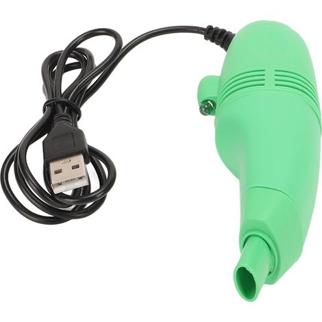 Mini aspirateur à poussière d'ongles à pression négative et forte aspiration pour clavier vert (1/5)