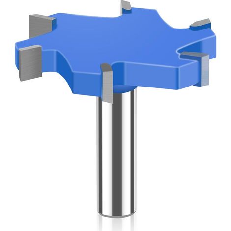 Flächenfräser zum Fügen, 1/2"-Schaft, 2-1/2"-Schnittdurchmesser, 6 Zähne, multifunktional für Massivholz, dichte Platten und Laminate