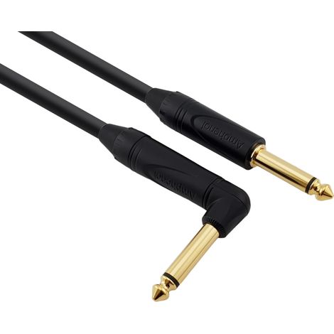 Câble pour instruments de musique Red's Music - Jack 6,3 mm / Jack coudé 6,3 mm - Plus résistant - GCSA1250 - 5 m (1/5)