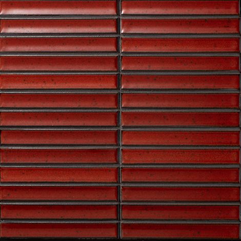 Mosaïque de grès cérame Zen INAX YUKI BORDER - Red boîte de 1.01 m2 - - boîte de 1.01 m2