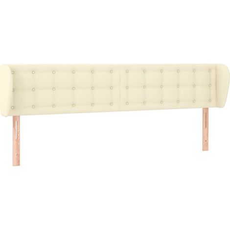 Maison Exclusive - Testiera ad Orecchio Crema 163x23x78/88 cm in Similpelle