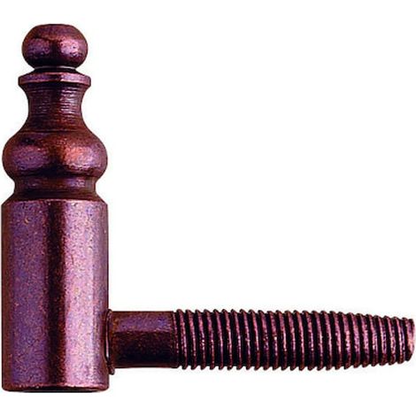 Fiche à visser rustique pour menuiserie bois 190 diamètre 14 mm longueur 47 mm femelle bronze - OTLAV
