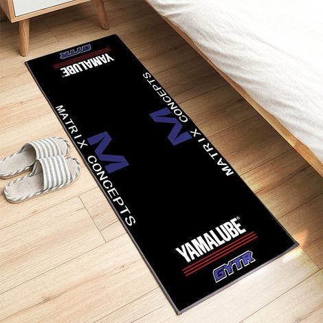 Tapis d'exposition pour moto 60 x 200 cm, antidérapant, idéal pour les passionnés de moto. Tapis décoratif, résistant aux taches et facile à nettoyer
