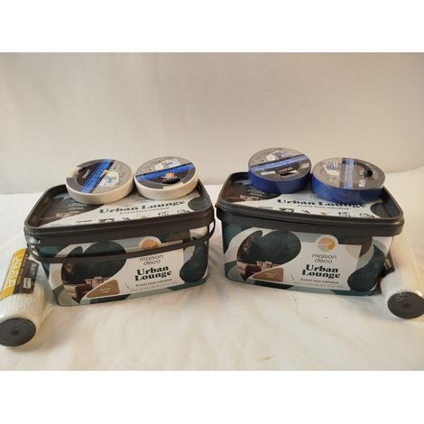 Lot de 2 - MAISON DÉCO - Enduit lisse métallisé Urban Lounge - Ambre Irisé 8kg - Haut pouvoir couvrant - Voir photos (1/4)