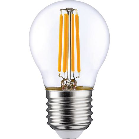LightMe LM85338 LED EEK F (A - G) E27 Glühlampenform 6.5 W = 60 W Warmweiß (Ø x L) 45 mm x 77 mm Fil