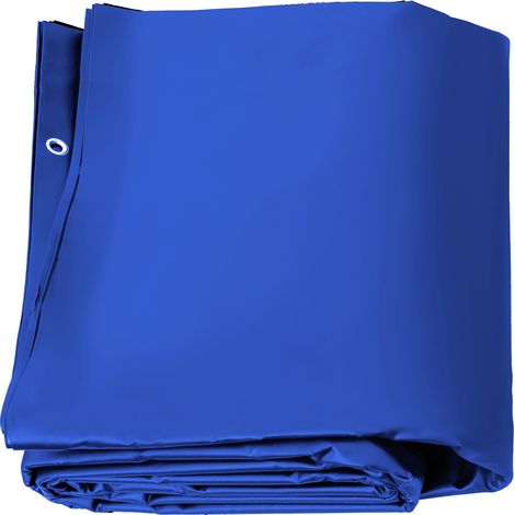 VEVOR Cubierta de Seguridad para Piscina, Tamaño de 4 x 8 m Cobertor de Piscina Rectangular, Tamaño de Piscina de 3,7 x 7,7 m PVC Azul (1/5)