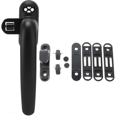 Poignée De Fenêtre En Alliage De Zinc Avec Serrure - Accessoire Pour Fenêtre À Battant - Design Réglable Gauche Droite - Lot De 1 (1/5)