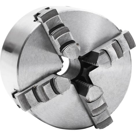 vidaXL Mandrino per Tornio a 4 Griffe Autocentrante 100 mm in