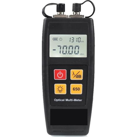 Testeur de câbles à fibre optique Mini Compteur De Puissance Optique Multimètre OPM, Fiber Optique Avec Localisateur Visuel De Défauts VFL 10mw(YJ550A with 10mw) (1/4)