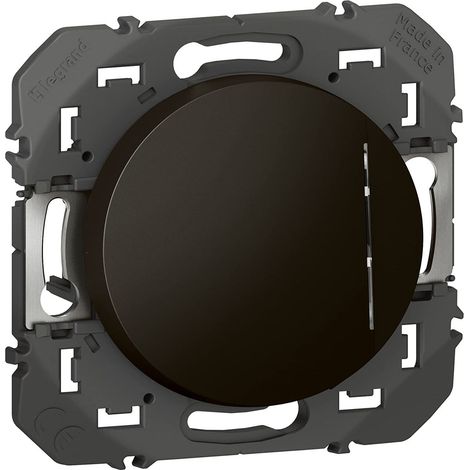 Interrupteur ou va-et-vient avec voyant témoin dooxie 10AX 250V - finition noir (1/3)