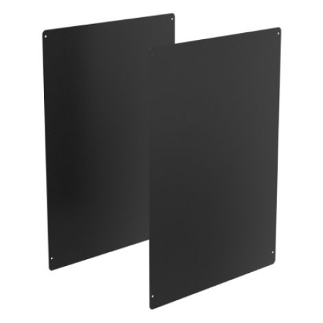 Lot de 2 habillages côtés pour meuble Alitri 90l - gris manganèse