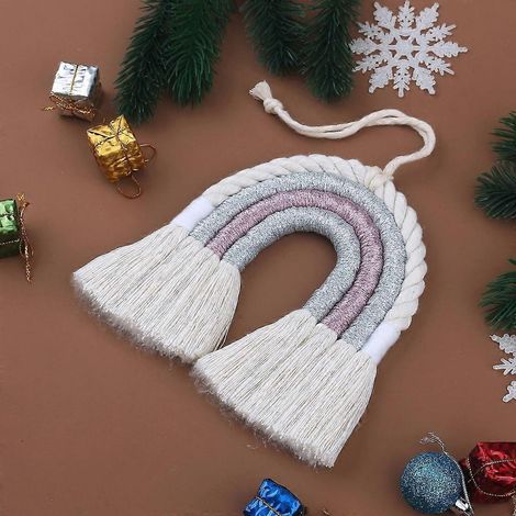Décoration murale bohème à pompons pour baby shower, chambre d'étudiant ou Noël (1/4)