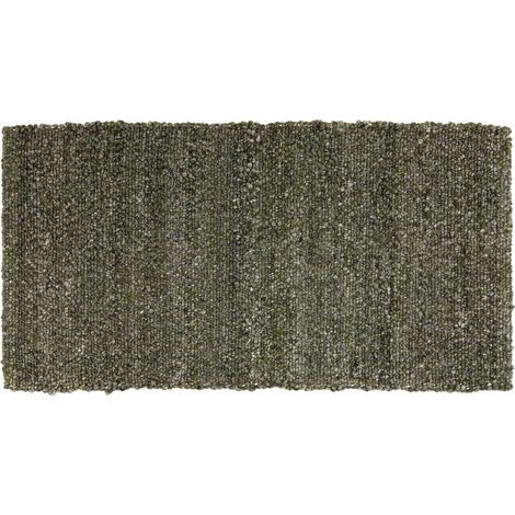 VIVARAISE - Tapis Vivaraise Alma en polyester - Thym, 70 x 140 cm, tissé artisanalement (1/5)