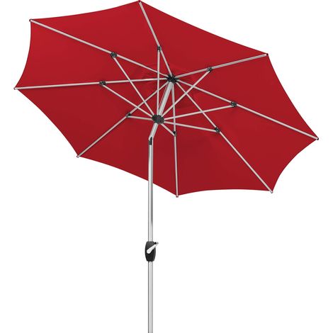 Parasol Venise Rouge, env. 270 cm, 8 pièces, Parasol Rond. (1/5)