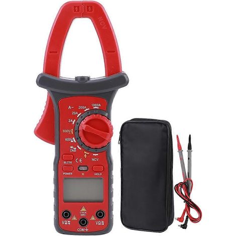 Digitales Zangenmultimeter, präzises Amperemeter, Elektriker-Reparaturwerkzeug, Wechselstrom 1000 A, 9 V