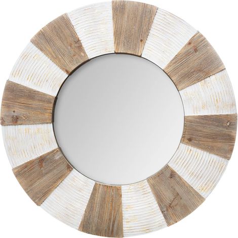 Spiegel Relief - Holz D 90 cm