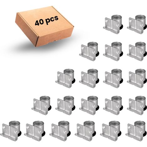Kit de 40 Pieds Réglables en Zamac Haute Capacité 150 Kg – Type C, Pieds À Épaule pour Tables, Étagères, Armoires Et Établis