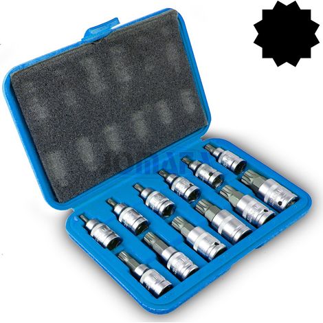 ESTUCHE DE PUNTAS DE 12 CANTOS CON ENTRADA 1/2", 12 PIEZAS (1/4)
