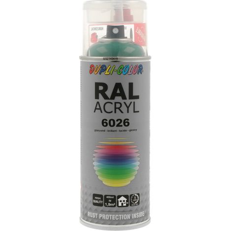 PEINTURE ACRYL RAL6026 VERT OPALE BRILLANT 400ML DUPLI COLOR