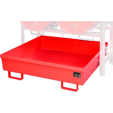 Bauer Auffangwanne FRA-2, 1380x580x850mm, 280l, Feuerrot