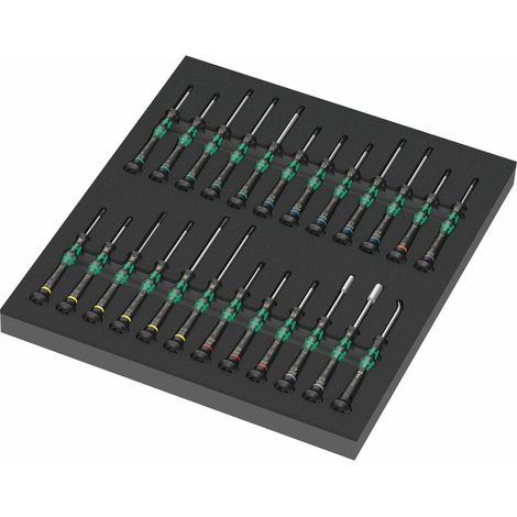 Wera 9715 Schaumstoffeinlage Kraftform Micro Set 1, 24-teilig (1/5)