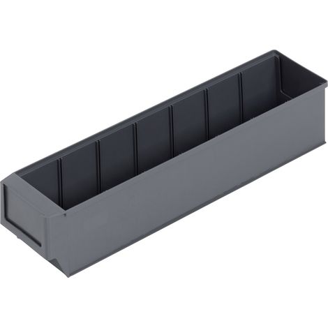 Alutec 66029 Sichtlagerkasten (L x B x H) 400 x 91 x 81 mm Dunkelgrau 1 St. (1/3)