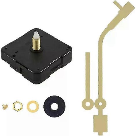 Praktisches Uhrwerk-Set, Zeiger-Set, Mechanismus-Teile, Kunststoff-Ersatzteile, geräuschlos, 56 x 56 x 16 mm, Wanduhr - JXLGV (1/5)