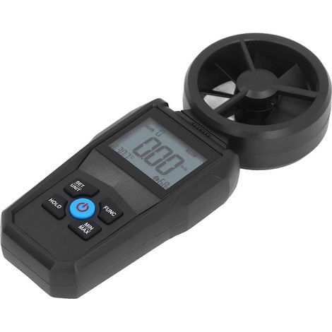 Anémomètre numérique de haute précision, ventilateur rotatif à 180 degrés, écran LCD, mesure de la température et de l'humidité. (1/5)