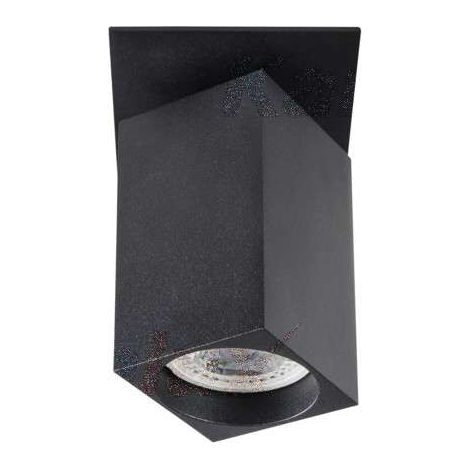 porta faretto incasso decorativo sporgente chiro nero GU10 quadrato orientabile (1/5)