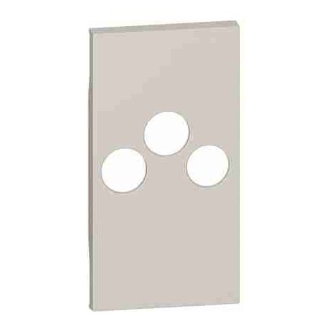 Tapa BTIKM26M2 para toma de TV, artículo K4210M2D - 2 módulos - arena