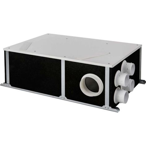 Unelvent – Kit VMC double flux 604044 – Débit max 300m³/h – Pour logement T1 à T7 – Avec bypass – Centrale VMC ORKA