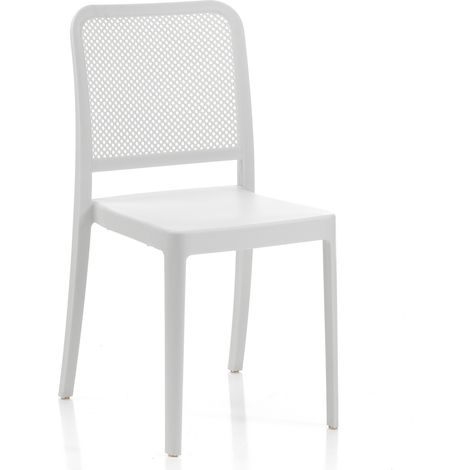 Set 4 sedie da interno / esterno MINOT WHITE (1/5)