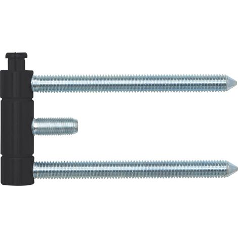 SFS Stahlzargenband (Türband) 3-teilig brandschutztauglich 18x61mm Stahl schwarz (1/4)