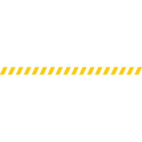 Lot 2 bandes 52mm x 1m - Hachurés Jaune - 4640464