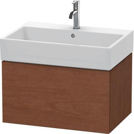 Meuble-lavabo L-CUBE 684x459mm 1 tiroir coulissant blanc mat ES NB centre