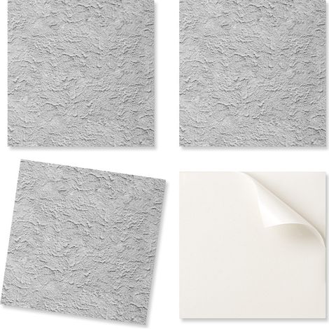 Paquete de baldosas de vinilo decorativas para cocina o ba帽o, textura de superficie natural, 9x30x30 cm.