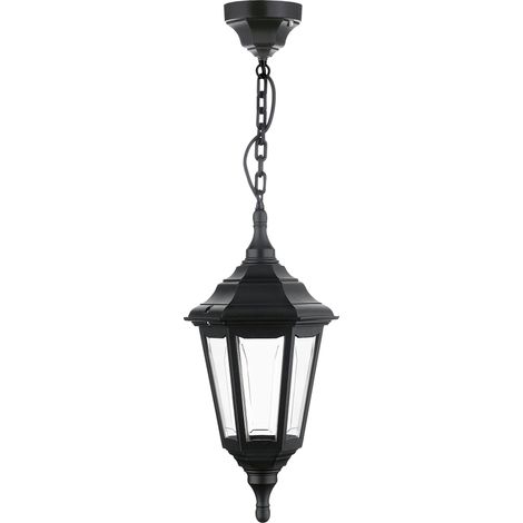 Suspensión clásica CLIC-CLAC 6 IP44 E27 42W Negro