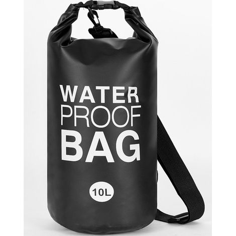 Bolsa impermeable de 10 litros para piscinas elevadas - Bolsa de arena impermeable de malla 500D con clip - 5119 cm - Negra (1/5)