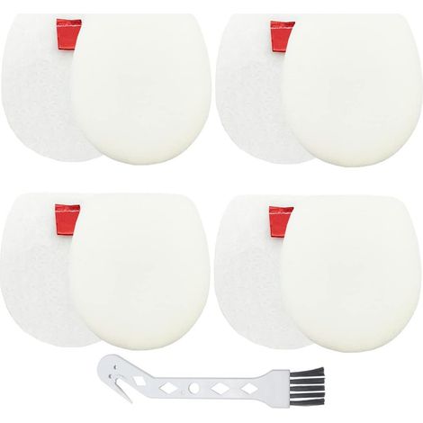 4 Pcs IZ201 Filtres pour Shark hoover IC300 IZ201 IZ201 IZ201 IZ251 IZ251 IZ202SM IZ201ME Aspirateur à manche sans fil Duoclean Anti Hair Wrap Pièces de rechange (1/5)