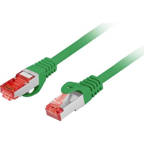 Câble de brassage Lanberg S/FTP cat.6 0,25 m LSZH CU Fluke passé vert (1/3)