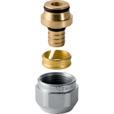 PushFit Anschl. Verschraubung mit IG d 16mmxM22x1,5mm MS 650514