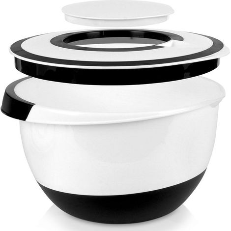 Cuenco grande de cocina para mezclar, batir y mezclar con tapa de 5 l (1/5)