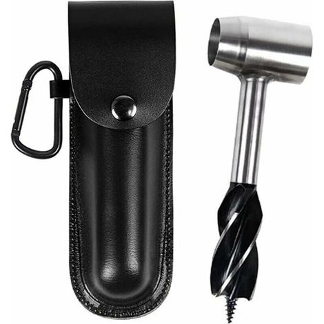 Perceuse à tarière Manuelle - Perceuse à Main Digger Auger - Forets à tarière d'extérieur, Outils de Survie Bushcraft pour hacher Les Paquets de matériel de Camping，