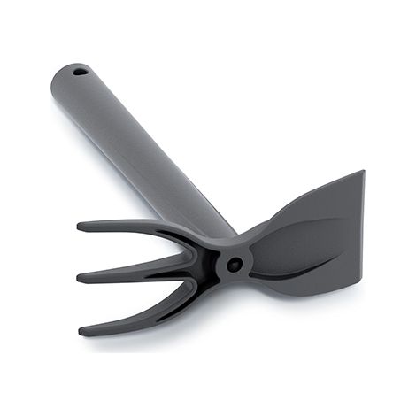3-in-1 Gartengerät: Graben, Rechen, Hacke, schwarz inmo-S411 (1/4)