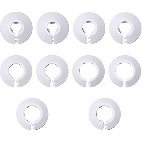 LaBlanc - 25 rosetas individuales para radiador, tapas para tubos de radiador y orificios para suelo y pared (12/16/20/25/32 mm)