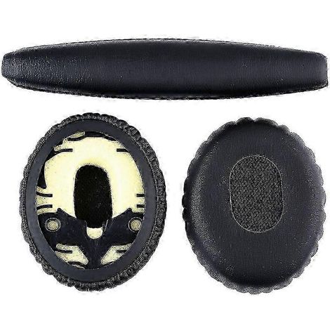 ZOTD -Coussinets d'oreille de rechange pour Bose QC3 QuietComfort 3, ensemble de coussinets pour arceau, noir, en mousse à mémoire de forme, confortables (1/3)