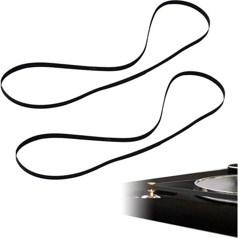 Courroie d'entraînement pour platine vinyle (2 pièces), courroie de 270 mm pour phonographe, courroie de rechange pour platine vinyle